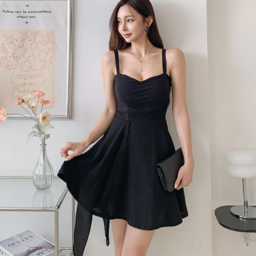 New Arrivals Open Run Women Chiffon Layered Flare Slim Fit Mini Dress