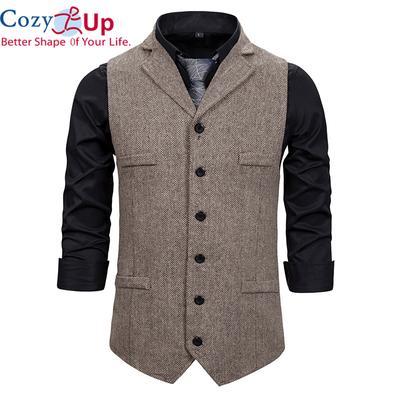 Erkek Büyük Boy Slim Fit Streç Balıksırtı Takım Elbise Yeleği