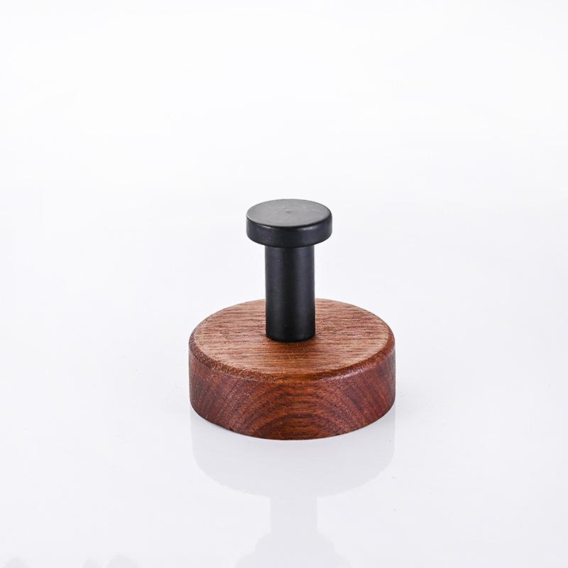 

Настенный крючок из черного ореха для полотенец и одежды - Установка без сверления, Крючок для шляп на заднюю сторону двери в ванной