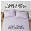 2025 New Cooling Ice Bean Ice Silk Mat Set, Machine Washable, 3-Piece, Soft Summer Bed Mat for Home & Dorm