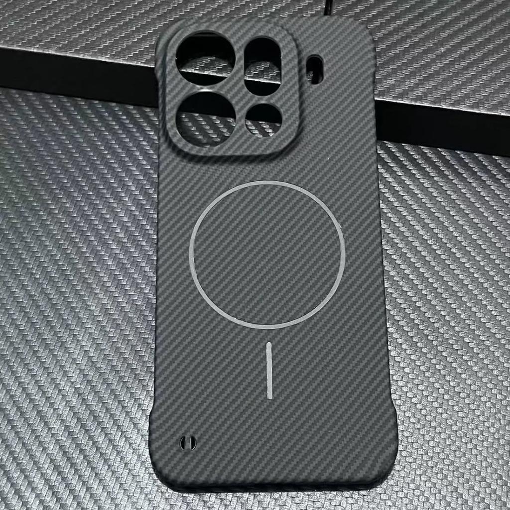 Ultra-dünne Kohlefaser für Magsafe Magnetische Hülle für OPPO Find X9 X8 Ultra Pro X8S Rahmenlose Kevlar-Textur Robuste PC-Abdeckung
