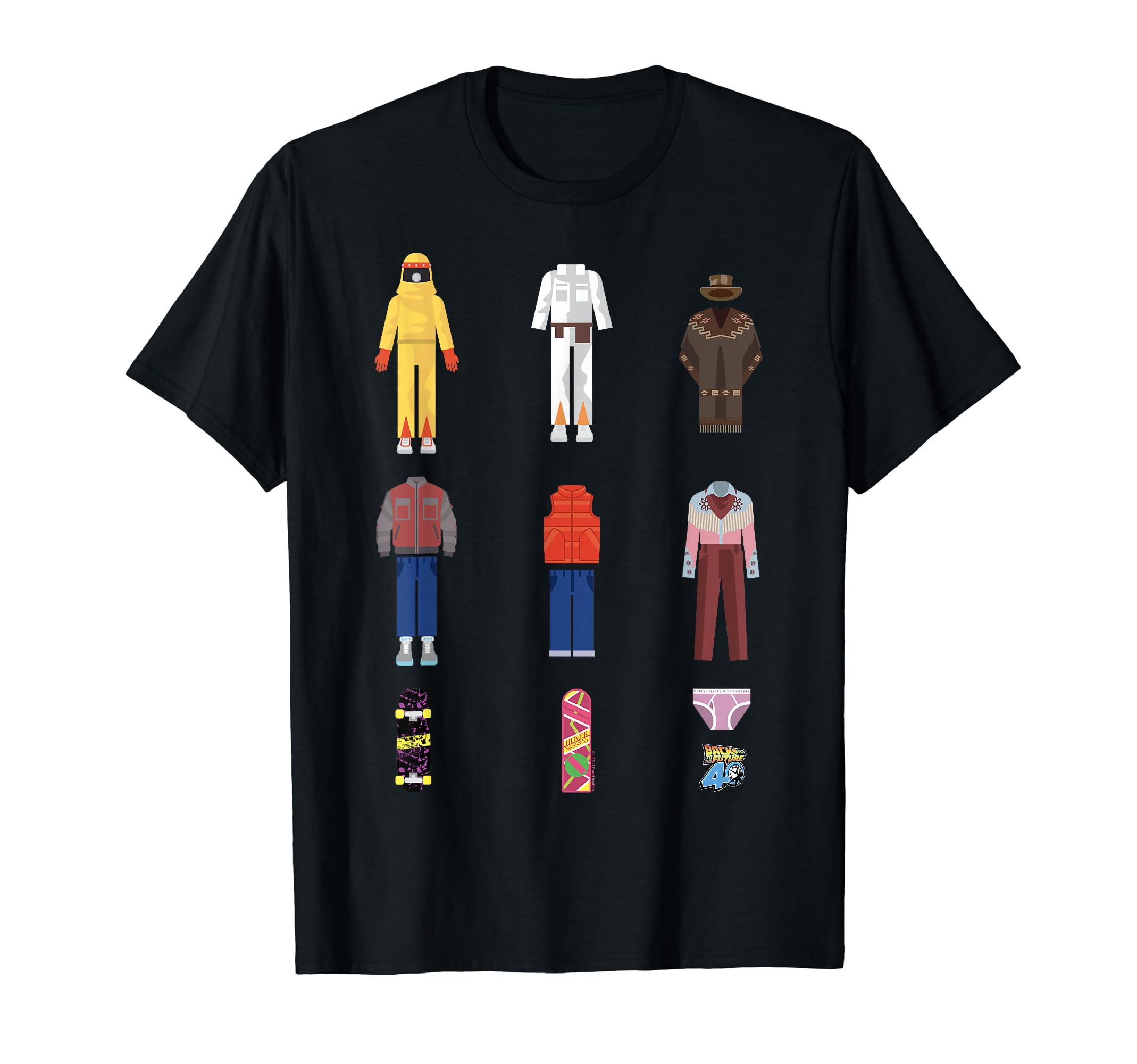 

Back to the Future 40th Anniversary Iconic Costume T-Shirt
