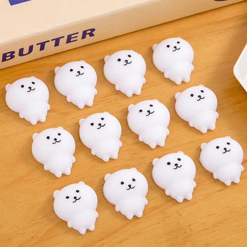 135Pcs Kawaii Self Deprecating Bear Squeeze Toy for Pressure Reduction Pinch Cute Bear Squishy Toys Stress Relieving Toys