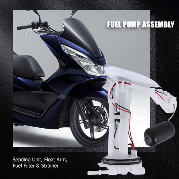 

White/Black Plastic & Metal Fuel Pump for Honda PCX150 Motorcycle No Size Information