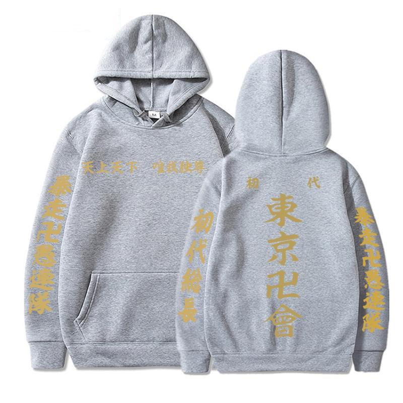Anime Tokyo and Revengers Print Hoodies Women Men Casual Hooded Sweatshirt  Tops