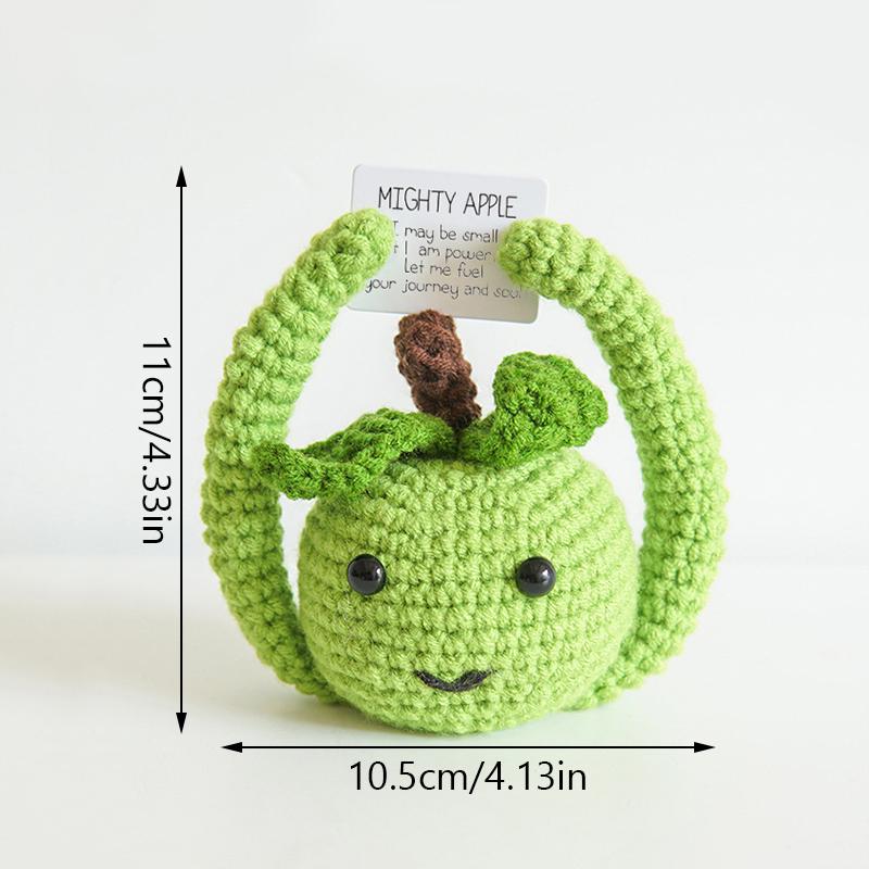 1PC Handmade Crochet Fruit Ornament Cute Cartoon Artificial Fruit and Vegetable