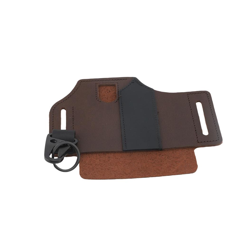 Leather Tool Multifunction Belt for Storing Flashlight Pen Keychain