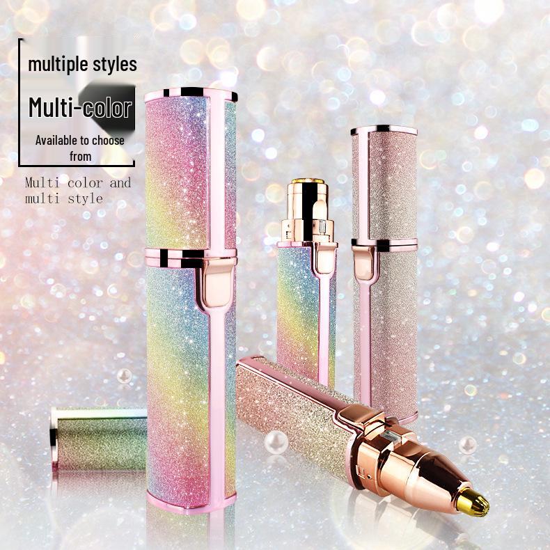 

Мини-электродепилятор 2-в-1 с USB: Триммер для бровей и эпилятор для губ, бритва Battery Version (Multicolor)