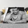 Ryan Reynolds Blanket Sofa Cover Fleece Summer Actor Multifunction Soft Throw Blanket for Bedding Office Quilt