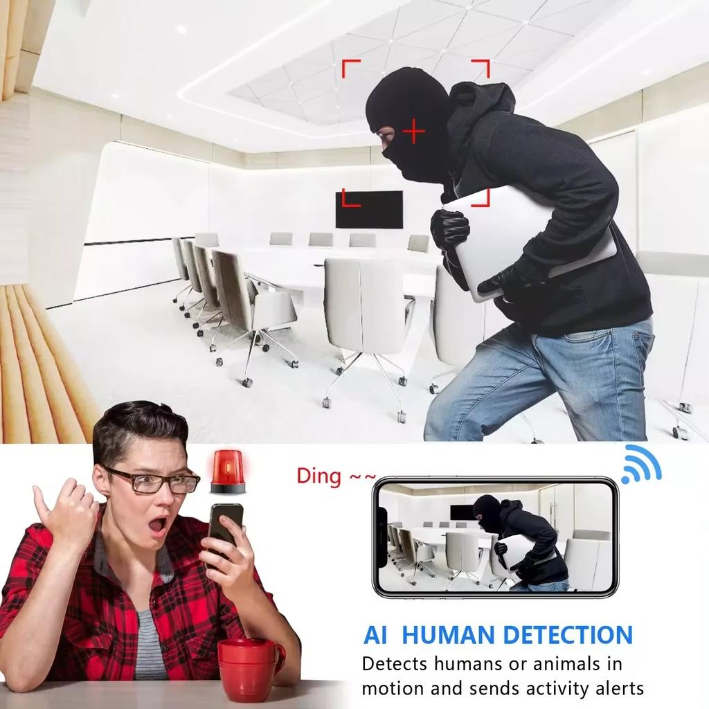 1080P HD WIFI Camera Built-in Battery IP Remote Monitoring Mini Camcorder Portable Smart Home Waterproof IR Night Vision BodyCam