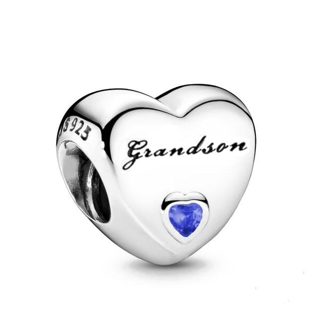 New Authentic Copper Simple Heart Charm Family Mom Dad Birthday Bead Compatible With Fashion Bracelets Necklaces Women Do It Yourself Jewellery Ideal