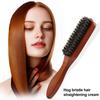 Boar Bristle Hair Brush Short Long Thin Thick Straight Curly Wet Dry Hair Comb with Ergonomic Handle Men Oil Head Mustache Beard Styling Brush