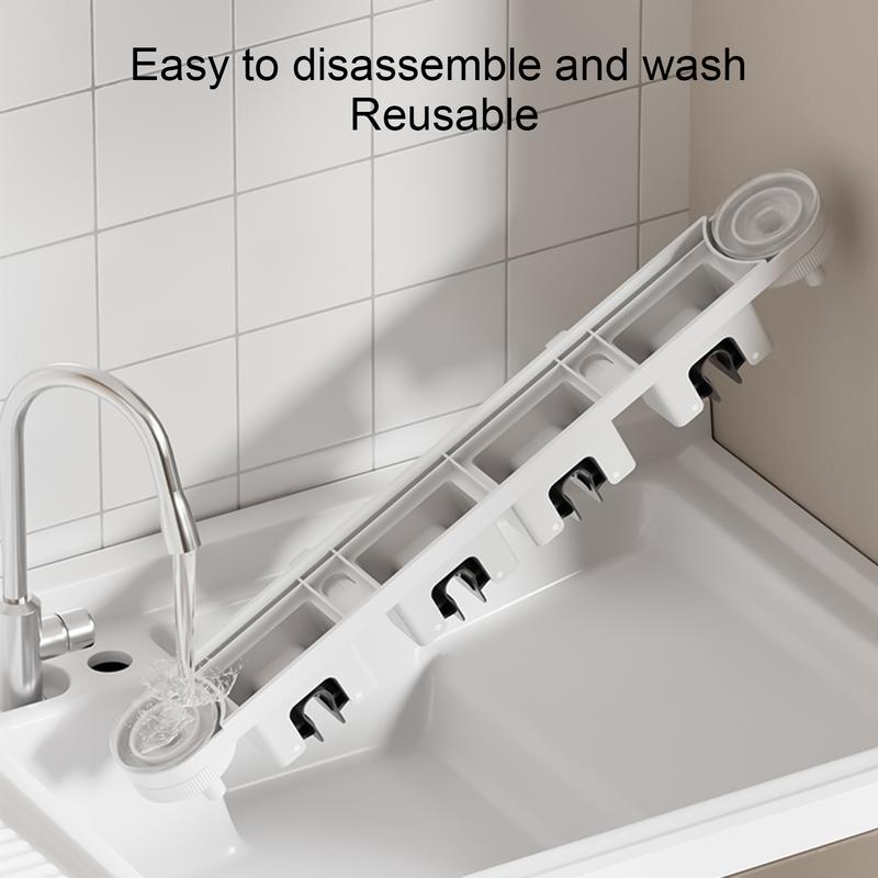 Suction Cup Mop and Broom Holder No Drilling Wall Mounted Mop Broom Hanger Kitchen Bathroom Organizer Cleaning Tool Storage Rack