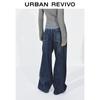 UR Women's Washed Curved Denim Jeans