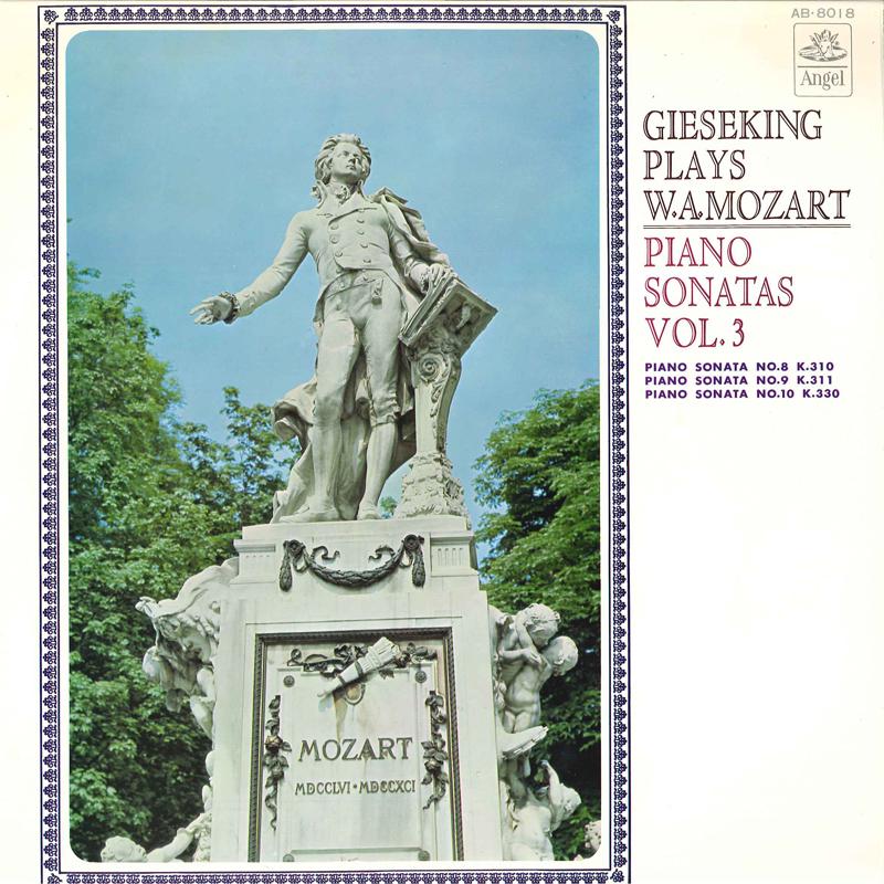 

LP Record WALTER GIESEKING - Gieseking Plays W.a.mozart Piano So AB8018 ANGEL Japan Classical Used