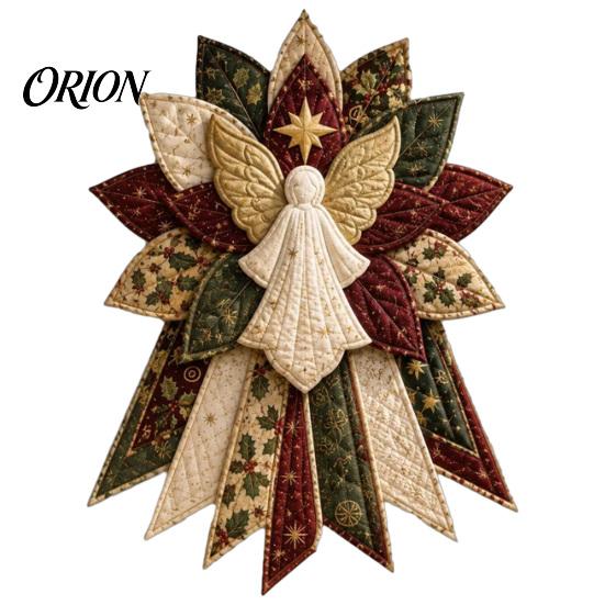 Einfache Nähbastelarbeiten für Partys Festlicher gesteppter Weihnachts-Türbehang DIY-Kit, Immergrüner Baum, 3D-gepolsterte Patchwork-strukturierte bauschige Stoffschleifen
