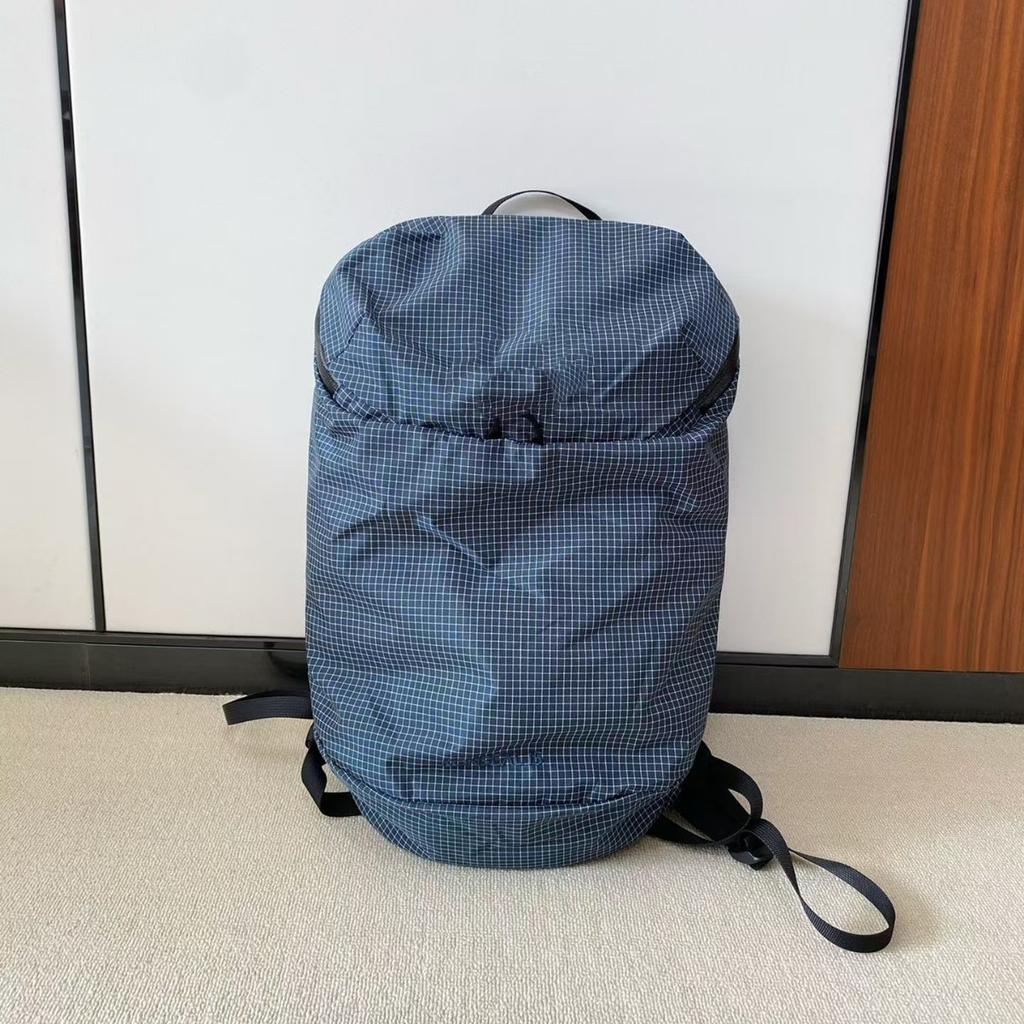 15L Trendy Embroidered Backpack Checkered Outdoor Sports Mountaineering Waterproof Weight Loss Men's and Women's Styles