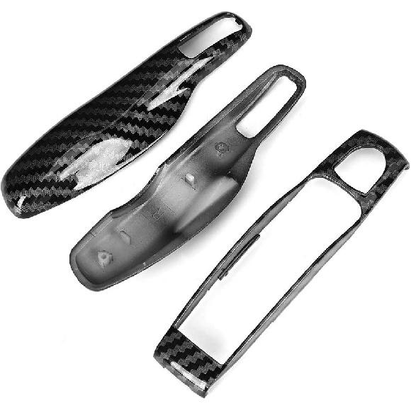for Porsche Key Fob Cover Remote Key Cover 3pcs/Set Carbon Fiber Style Car Trim Cover Fit for Porsche Panamera Cayman//Boxster