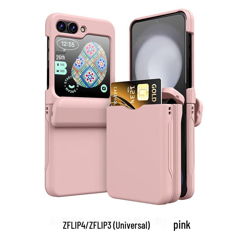 CAXITON Magnetic Transparent Card Slot Shockproof Phone Case for Samsung Galaxy Z Flip 3/4