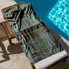 1pc Green Tartan Pattern Fabric 2D Printed Microfiber Beach Towel, Quick Dry Super Absorbent. Great for Beach, Pool