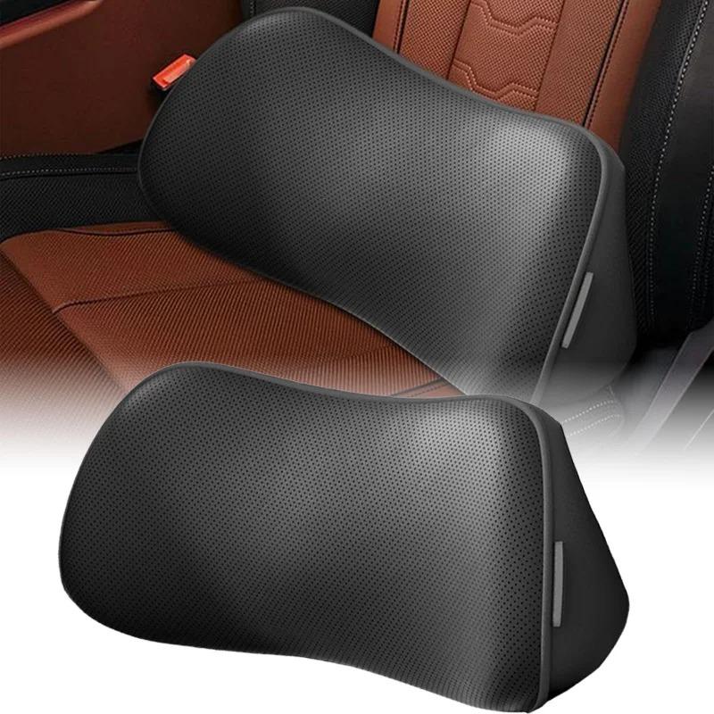 Lumbar Support Car Seat Pillow Memory Foam Breathable Back Protector for Office Chairs and Car Interior Accessories