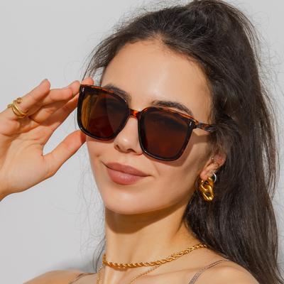 Fashion Square Sunglasses Women Men Trendy Simple Style UV Protection Streetwear Eyewear Protective Glasses