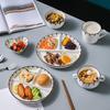 Japanese Style Ceramic Compartment Meal Plate