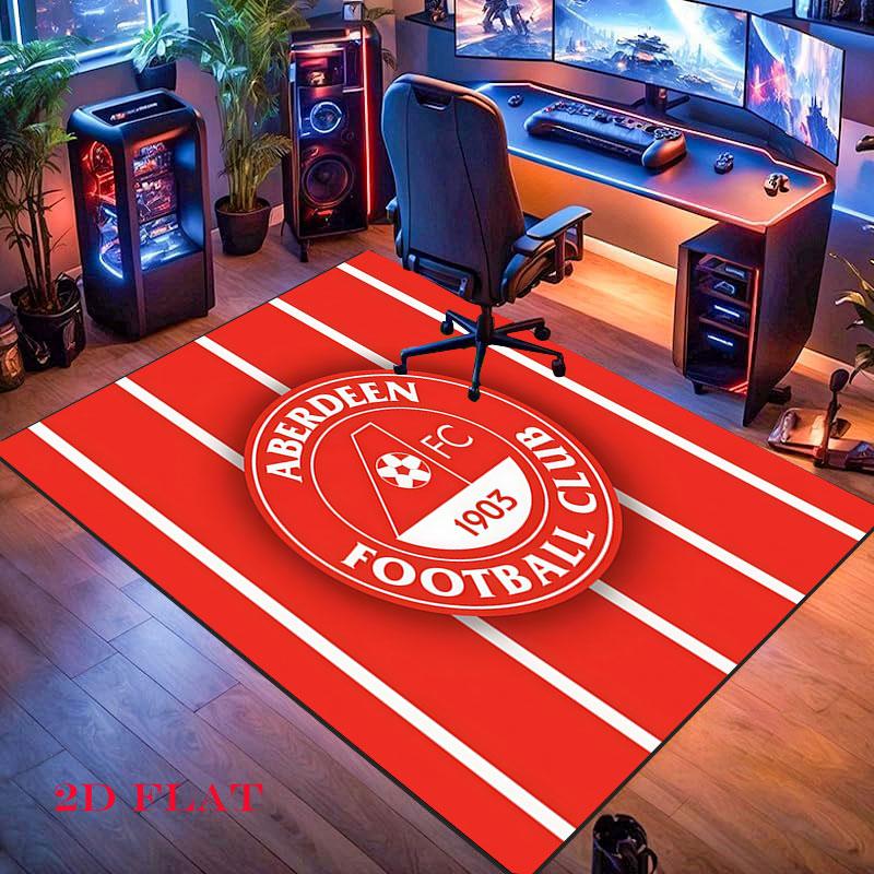 Aberdeen logo Carpet Rug for Living Room Bedroom Home Sofa Decoration,Kids play Nonslip Floor Mat