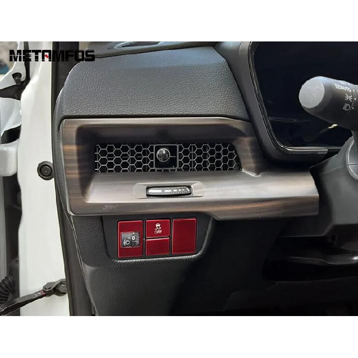 For Honda CR-V CRV 2024 2025 Carbon Fiber Center Console Dashboard Panel Air Condition Vent Outlet Trim Car Accessories