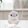 Plyšové přívěsky na klíče Zvířátka Dětské hračky Klíčenka Vyplněná 10 cm Hamster Kawaii panenky Děti Dítě Vánoční dárky Přívěsek na tašku