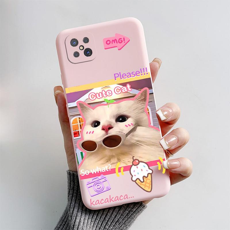 Case For OPPO Reno4 Z 5G Cute Cat Cartoon Puppy Dog Soft Silicone TPU Shockproof Back Cover On Reno4Z Reno 4 Z 4Z CPH2065 Funda