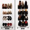 10Pcs Adjustable Double Layer Shelf Shoe Rack Holder Storage Organizer Stand