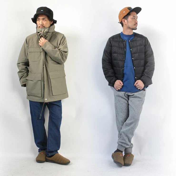 Taion and Inner Down Mountain Parka Camping Men's Women's CR09+104, Casual, Lightweight, Fashion, Fall/Winter (Size L, Beige)