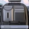 Car Hanging Trash Can and Storage Bag with Tissue Box Holder