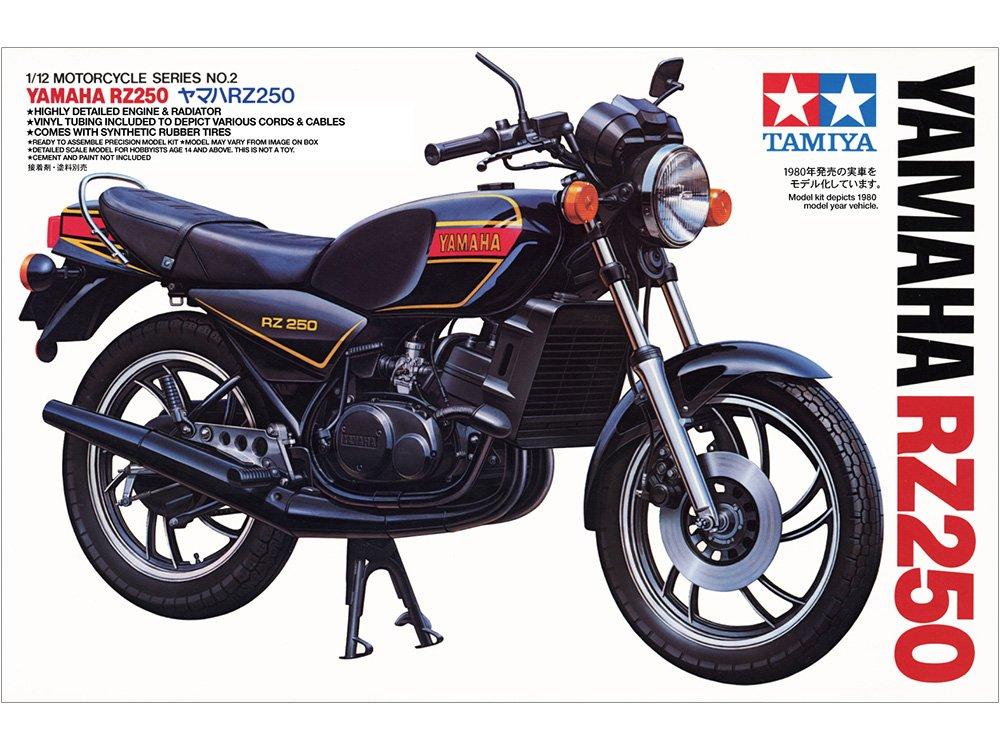 Tamiya Motorcycle Series Yamaha RZ250 Plastic Model Kit 14002 1/12 No.02