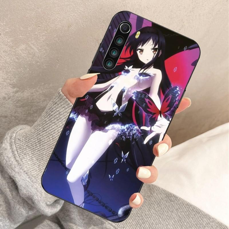 Accel World Phone Case For Xiaomi Redmi Note 11 10 9T 8 7 Pro Redmi 10 9 9A 9C 8 7 6 Soft Black Phone Cover