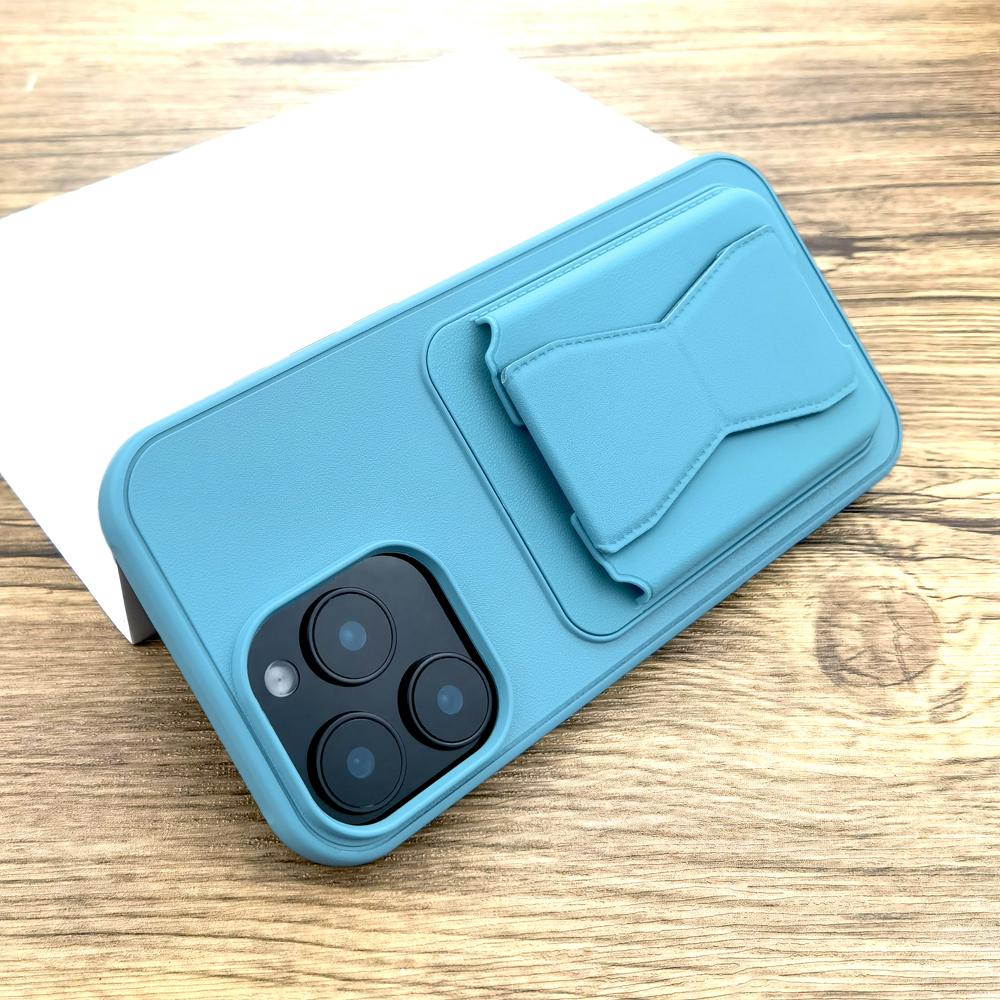 

Card Holder Wallet Case For iPhone 17 Air 16 15 14 13 12 11 Pro Max 17Pro Wrist Stand Support Car Mount Adsorption Cover For iPhone 11 Pro