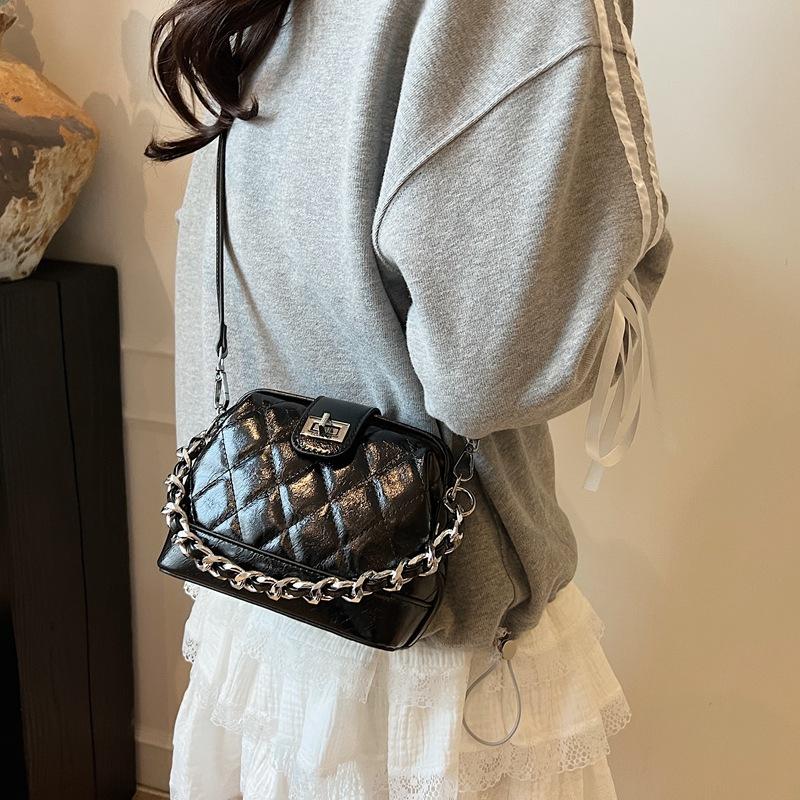 New Chain Handbag Women's Leather Shoulder Bag Fashionable Versatile Messenger Bag