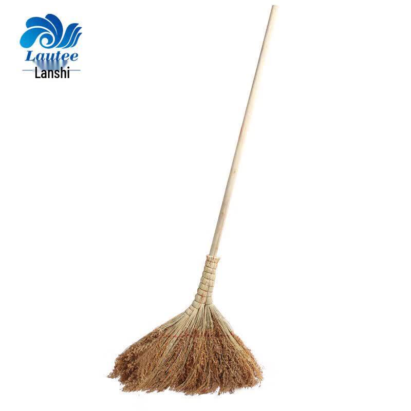 Lanshi QG048 Long Wooden Handle Sorghum Broom