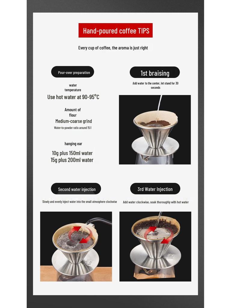 Stainless Steel Long Spout Pour-Over Coffee Kettle for Precise Drip Brewing