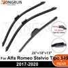Auto Car Wipers 3PCS, 26"+18"+13" Front And Rear Replacement for Alfa Romeo Stelvio Tipo 949 SUV 2017-2020, Windshield Wiper Blades Original