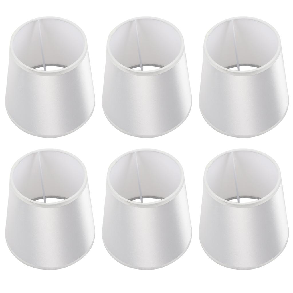 6PCS Simple Wall Light Chandelier Fabric Lamp Shade Light Fixture for Bedroom Living Room Decoration