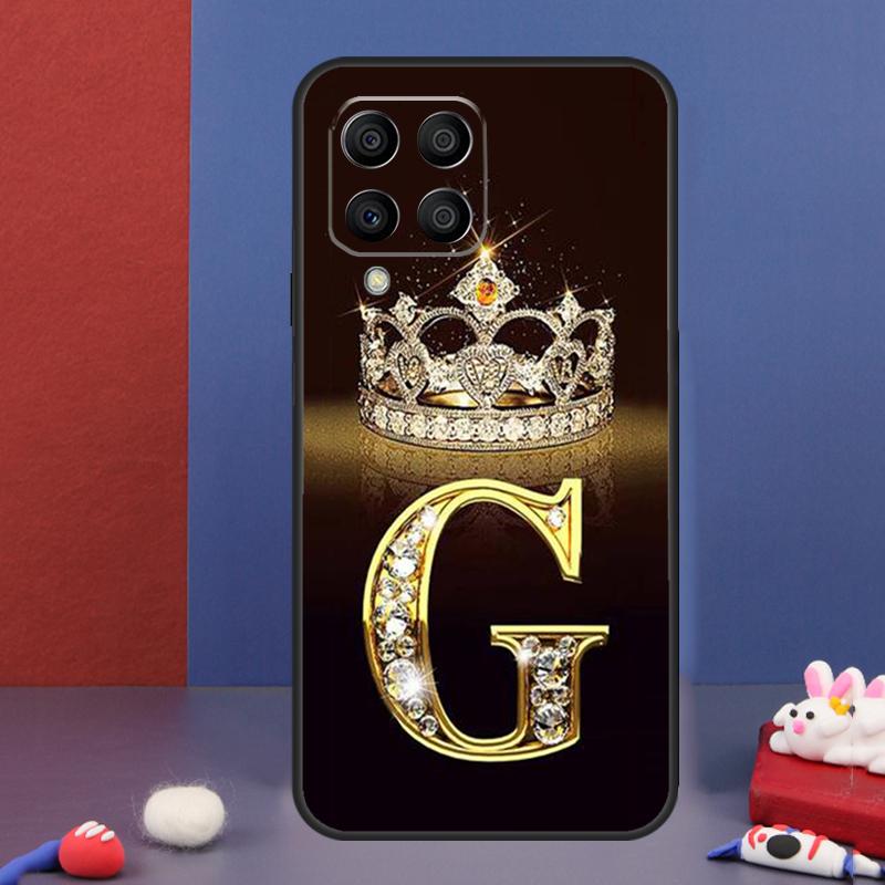 

Letter Monogram Gold Marble Case For Samsung Galaxy M13 M53 M06 M16 M31 M11 M35 M55 M15 M56 M36 M12 M32 M52 M14 M34 M54 Samsung M30s