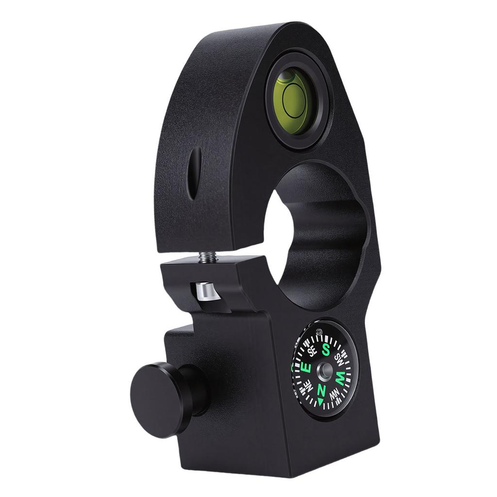 Tower Ruler Bubble Level Integrated for Centering Rod Horizontal with Compass for 32mm Diameter Pole Portable Measuring Instrument