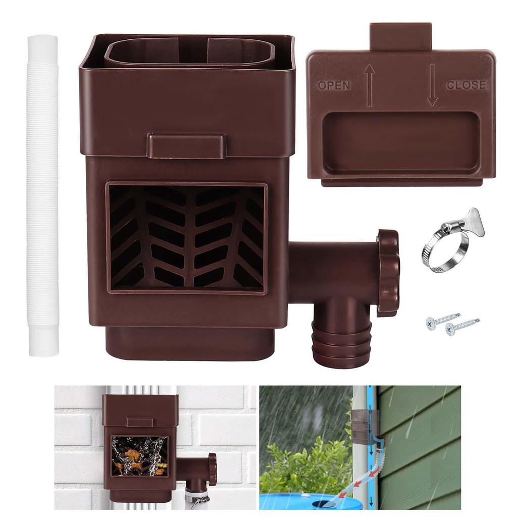 Rain Water Collection System Accessories Wear Resistant Rain Barrel Diverter for Downspouts Lawn Backyard Watering Landscape