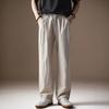 High-end New Chinese Ramie Men's Casual Pants Summer Thin Quick-drying Breathable Cotton and Linen Loose Straight Trousers Men