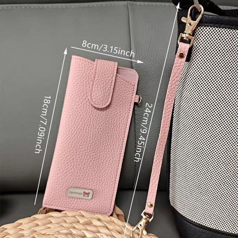 Einfarbige Sonnenbrillen-Aufbewahrungstasche mit Lanyard-Sonnenbrillenhalter Brillenzubehör