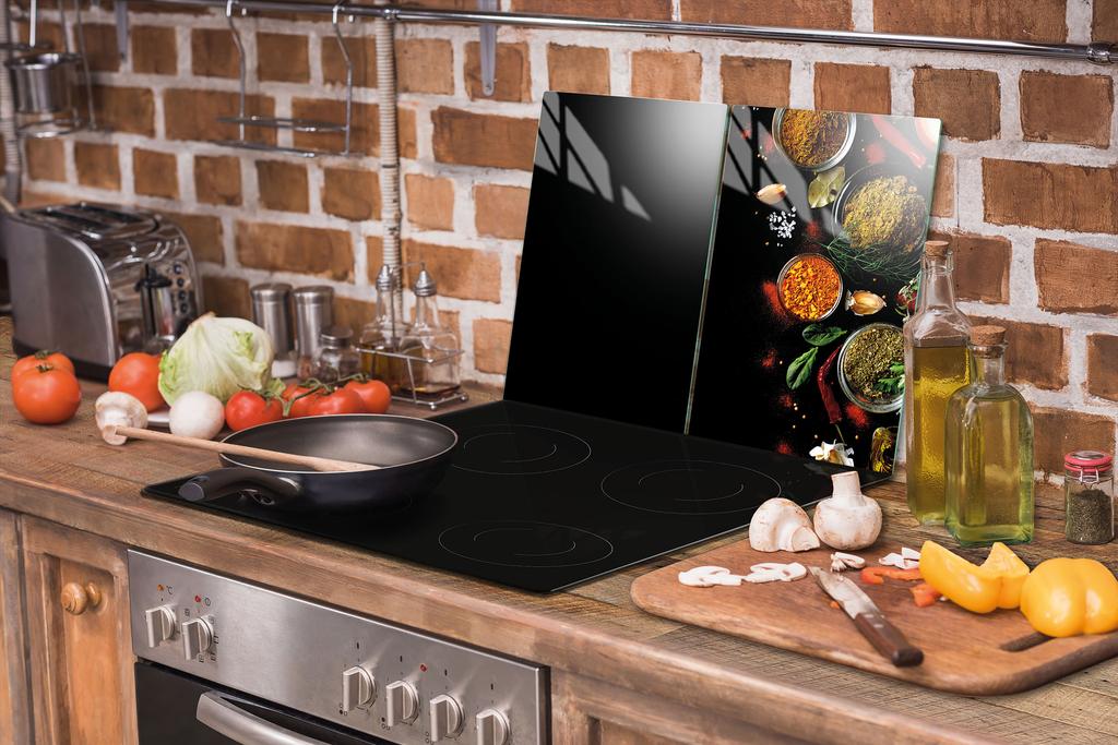 PIANO PROTETTIVO IN VETRO PER CUCINA 2x35x52 SPEZIE