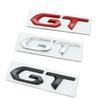 1Pcs Metal GT Styling Logo Car Trunk Badge Emblem Sticker Auto Body Decal For Kia Peugeot Volkswagen Ford Sticker Accessories
