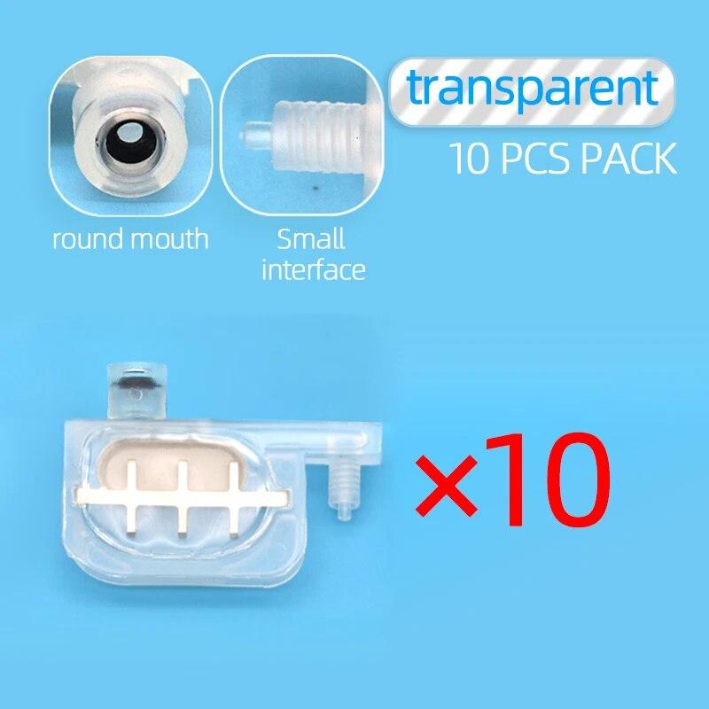 

10 шт. новый небольшой демпфер DX5 FJ740, демпфер для чернильных трубок 3*2 мм или 4*3 мм DX2 DX3 DX4 DX5, дампер печатающей головки, демпфер чернил TP - Round Mouth